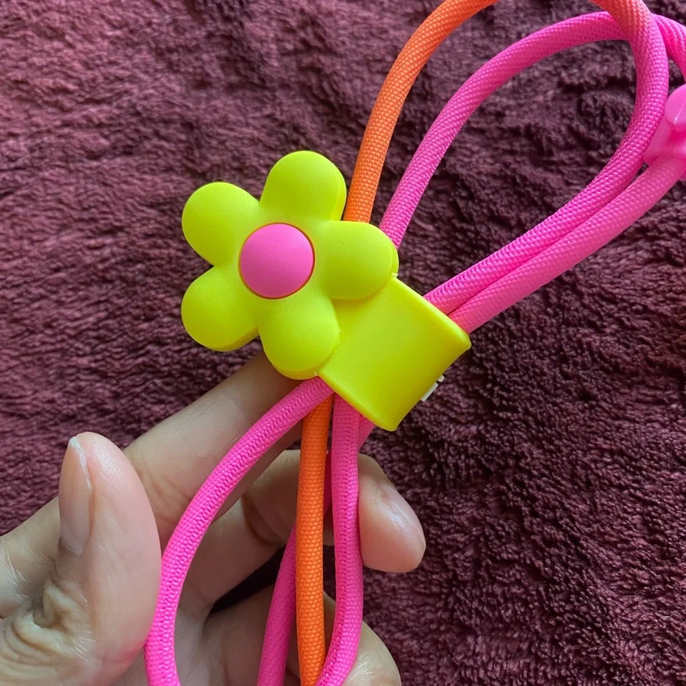 Brand New Cute Silicone Flower Cable organizer cord holder
